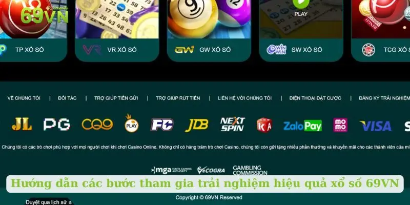 Hướng dẫn các bước tham gia trải nghiệm hiệu quả xổ số 69VN